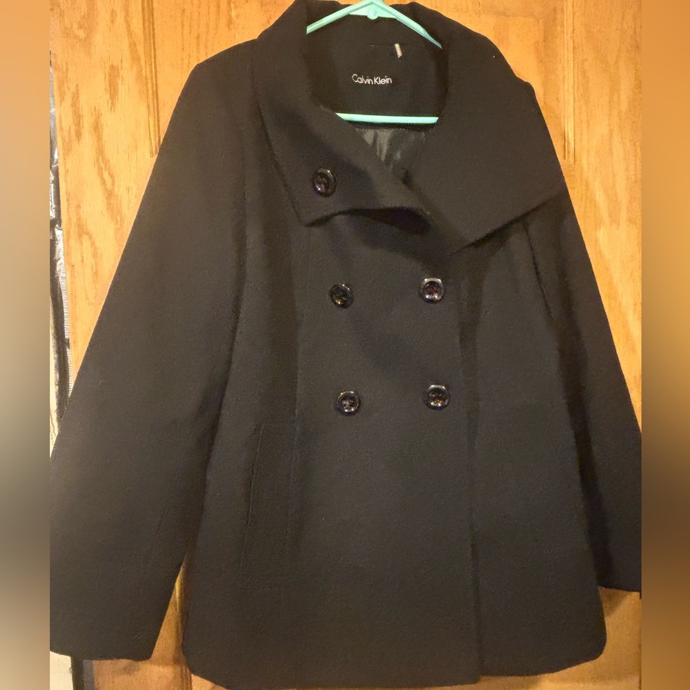 Calvin Klein Elegant Black Peacoat